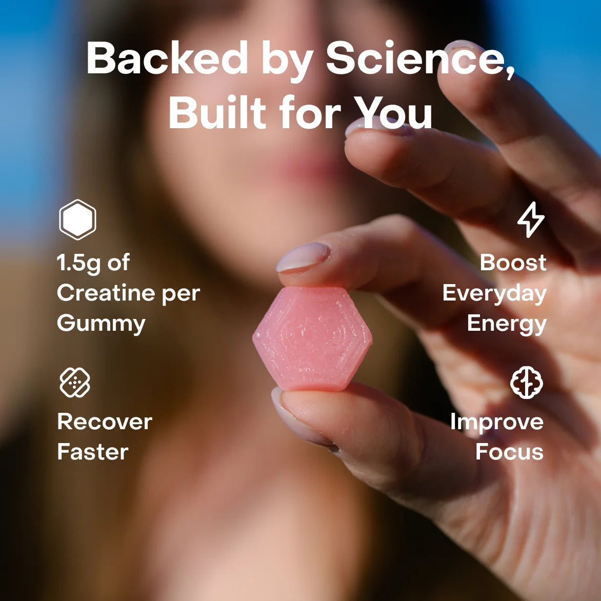 Create Watermelon Creatine Gummies – 1.5G Creatine Monohydrate, Boost Strength & Focus, 90 Ct