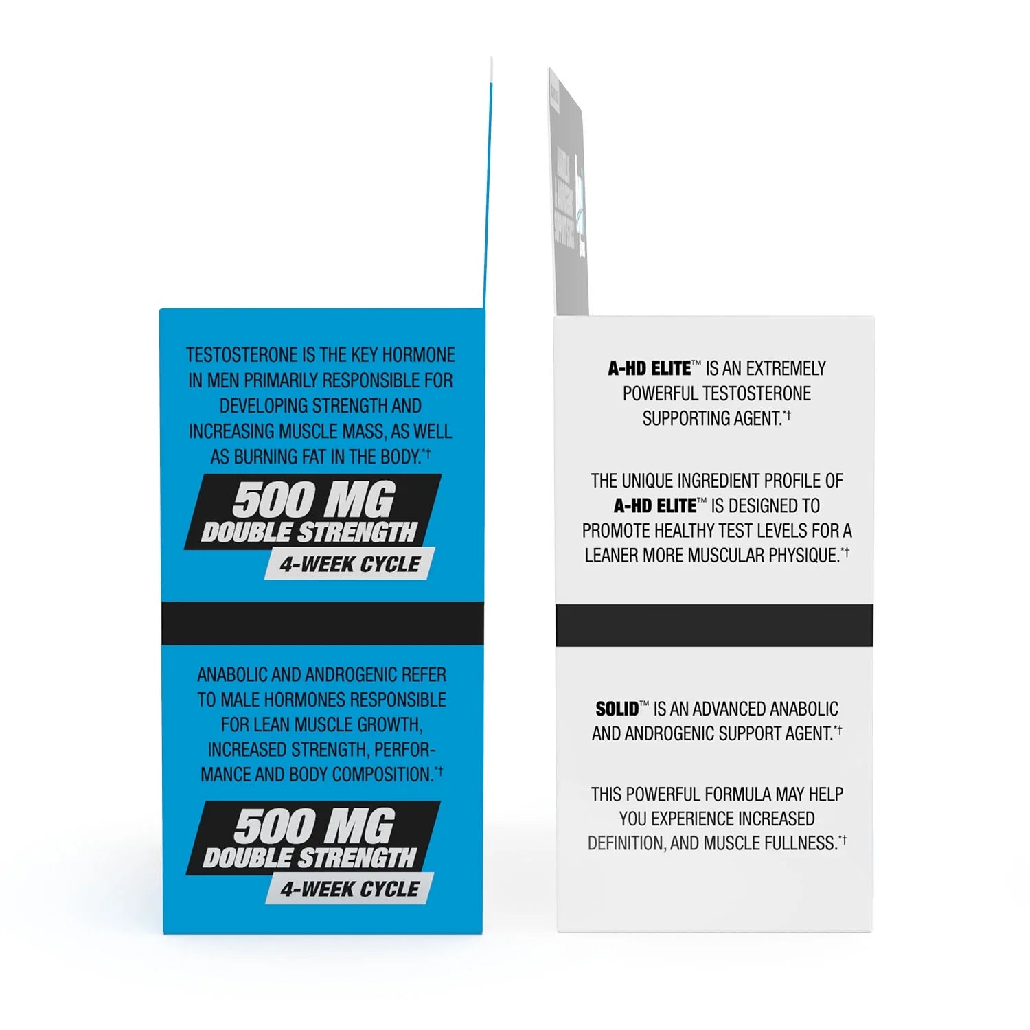 A-HD Elite/Solid Anabolic Testosterone Support Formula, 60 Caps