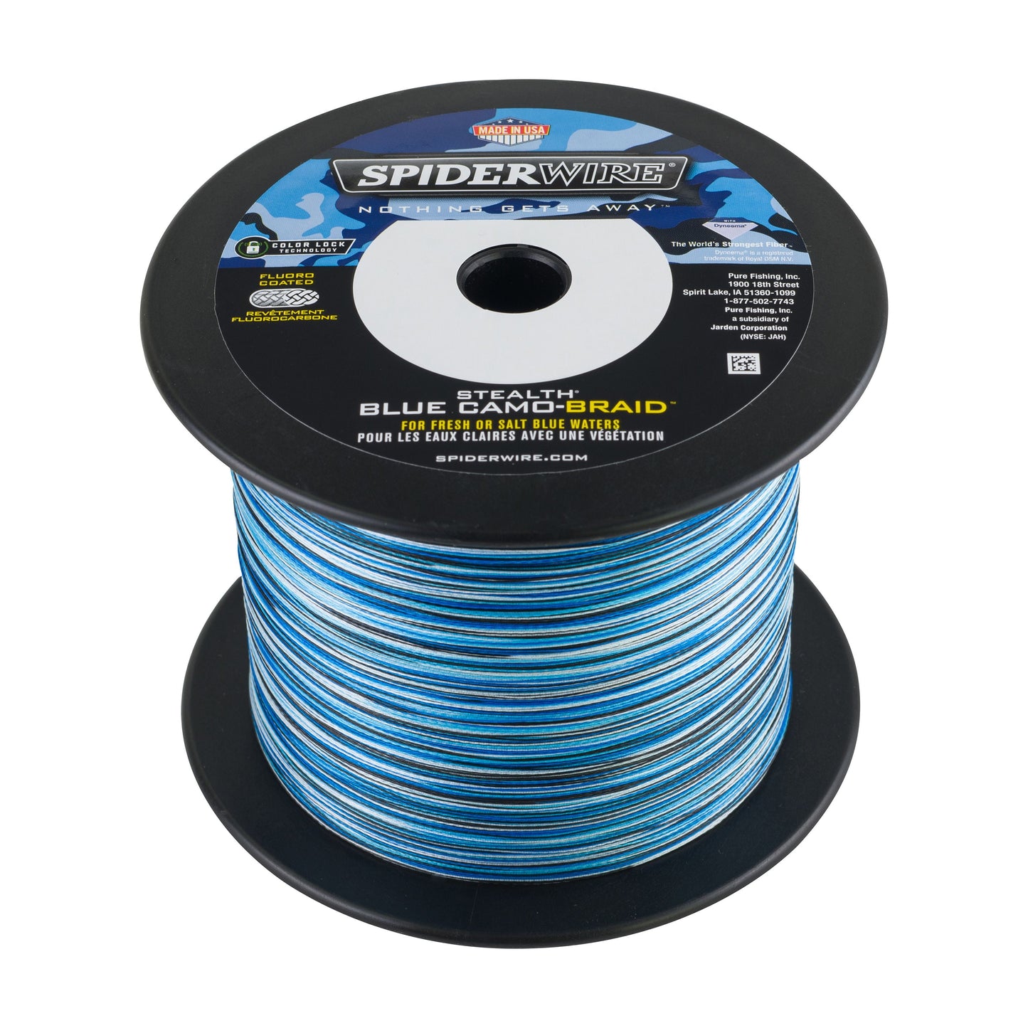 Stealth® Blue Camo Braid Fishing Line, Blue Camo, 50 Lb Test Strength, 500 Yd