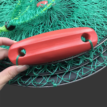 Three Drift Sea Protection Fishing Net Pocket Net Bag Quick Drying Folding Fish Cage Thickened Fish Basket Fishing Accessories