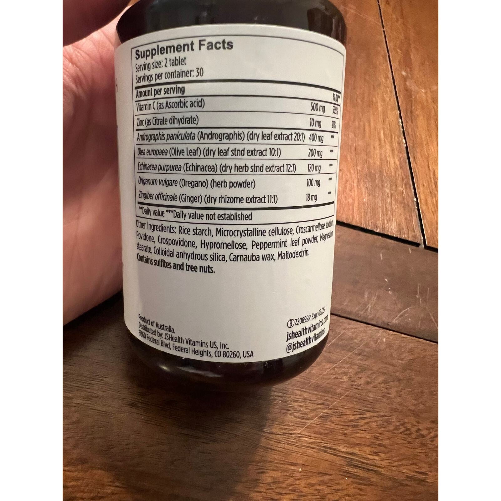 JS Health Immune Support Supplements - Exp 03/2025