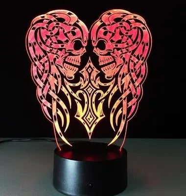 3D Skull Night Light