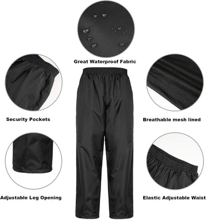 Rain Suits for Man Women Waterproof Lightweight Rain Gear Rain Coats Breathable Jacket Pants for Golf, Fishing,Hiking