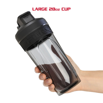 Sport Shaker Bottle, Portable Protein Shaker Bottle Cup, 28Oz.