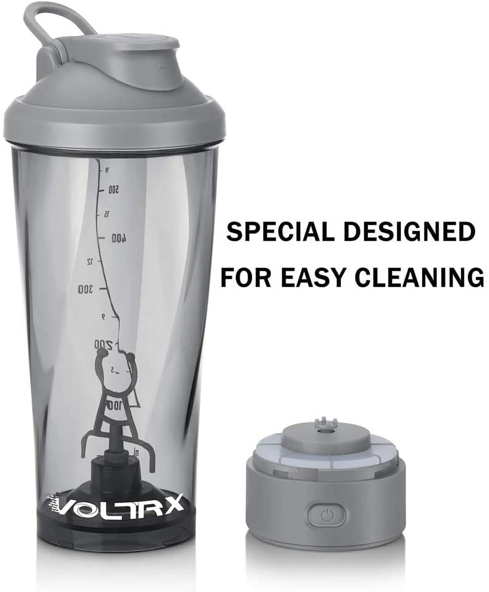 Vortexboost 24 Oz Blender Bottle with Micro USB Charging Cable