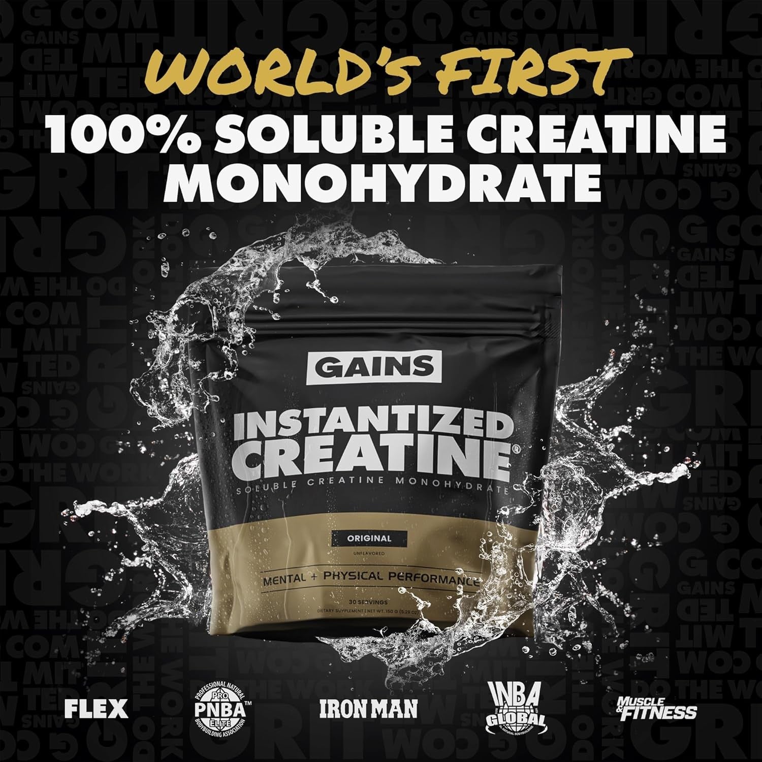 Instantized Creatine Monohydrate for Women and Men, Soluble Creatine Powder, Sup