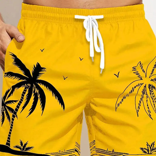 3D Printed Pattern Men's Loose Beach Pants