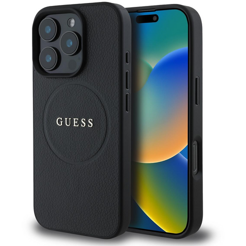 Zadní Kryt Guess pro Apple iPhone 16 Pro Max černá (GUHMP16XPGHSMMK)-0