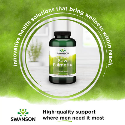 Swanson Full Spectrum Saw Palmetto, Supports Prostate Health, 540 Mg, 250 Caps