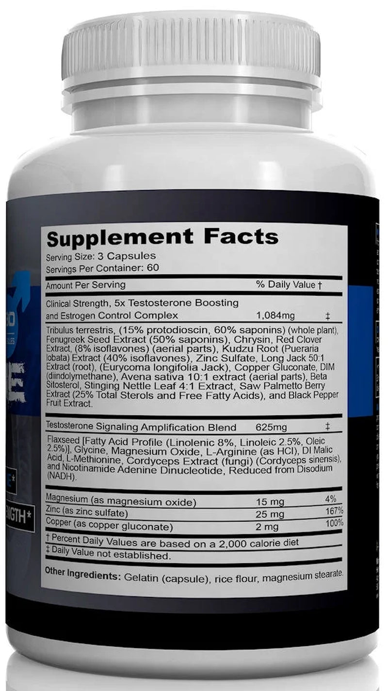 Two Pack - T5X Extreme Testosterone Booster for Men Sexual Potency Increase Testosterone 30% 360 Capsules