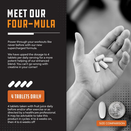 High Strength Tri Phase Creatine Pills - Muscle Mass Gainer and Muscle Recovery Creatine HCL Pyruvate and Creatine Monohydrate Pills - Optimal Muscle Builder Creatine Pre Workout for Women and Men