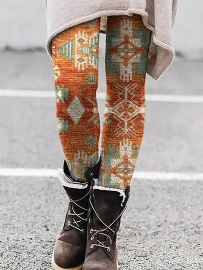 Hawaiian Style 3D Digital Print Leggings for All