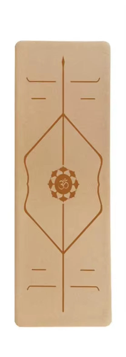 183X61Natural Cork TPE Yoga Mat Fitness Gym Sports Mats Pilates Exercise Pads Non-Slip Yoga Mats 6Mm Absorb Sweat Odorless