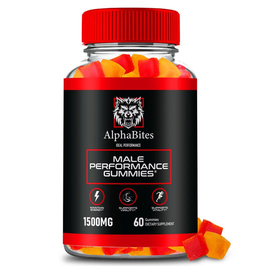 Alpha Bites Gummies, Alphabites Advanced Formula Max Performance Gummies (60 Gummies)