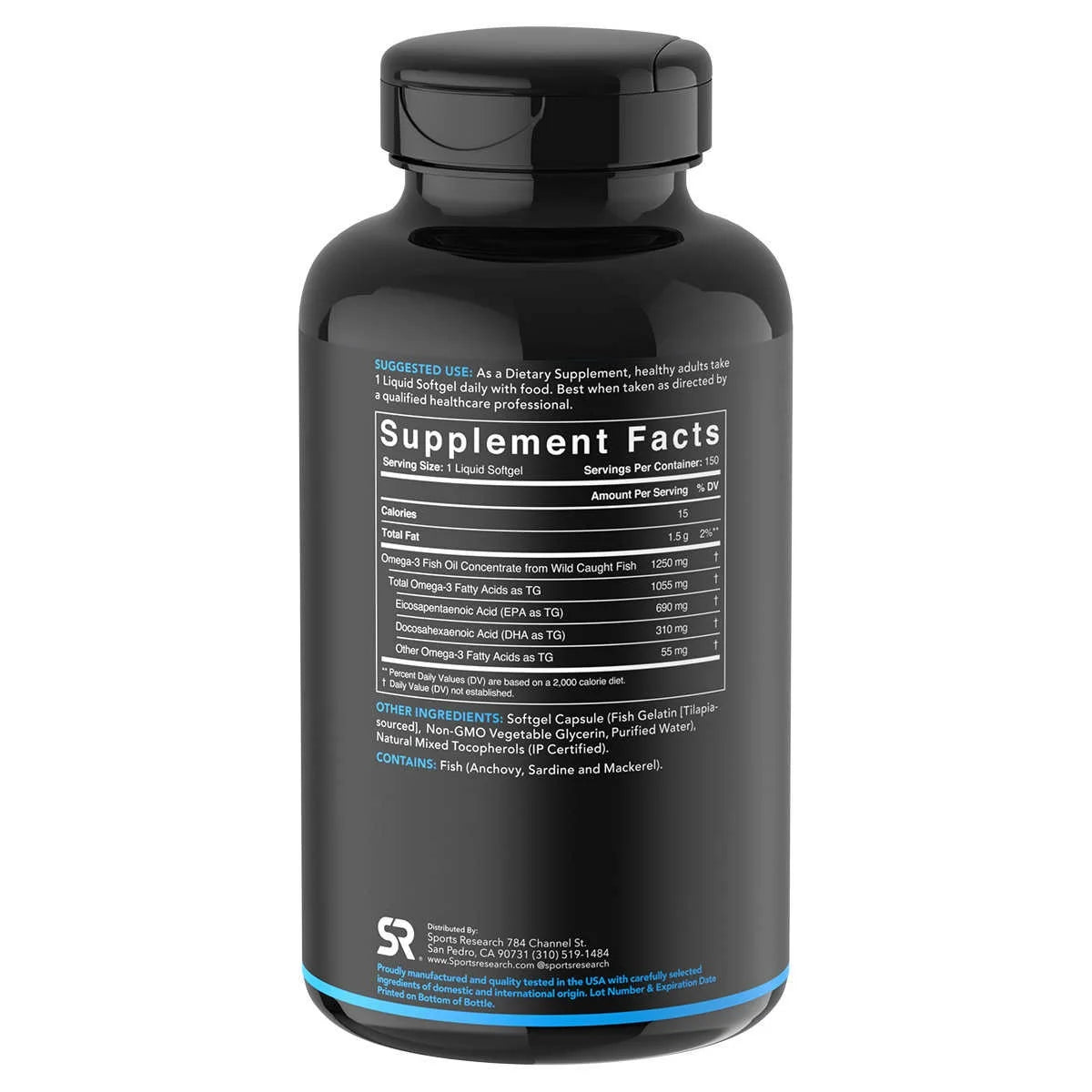 Triple Strength Omega-3 Fish Oil - 150 Softgels