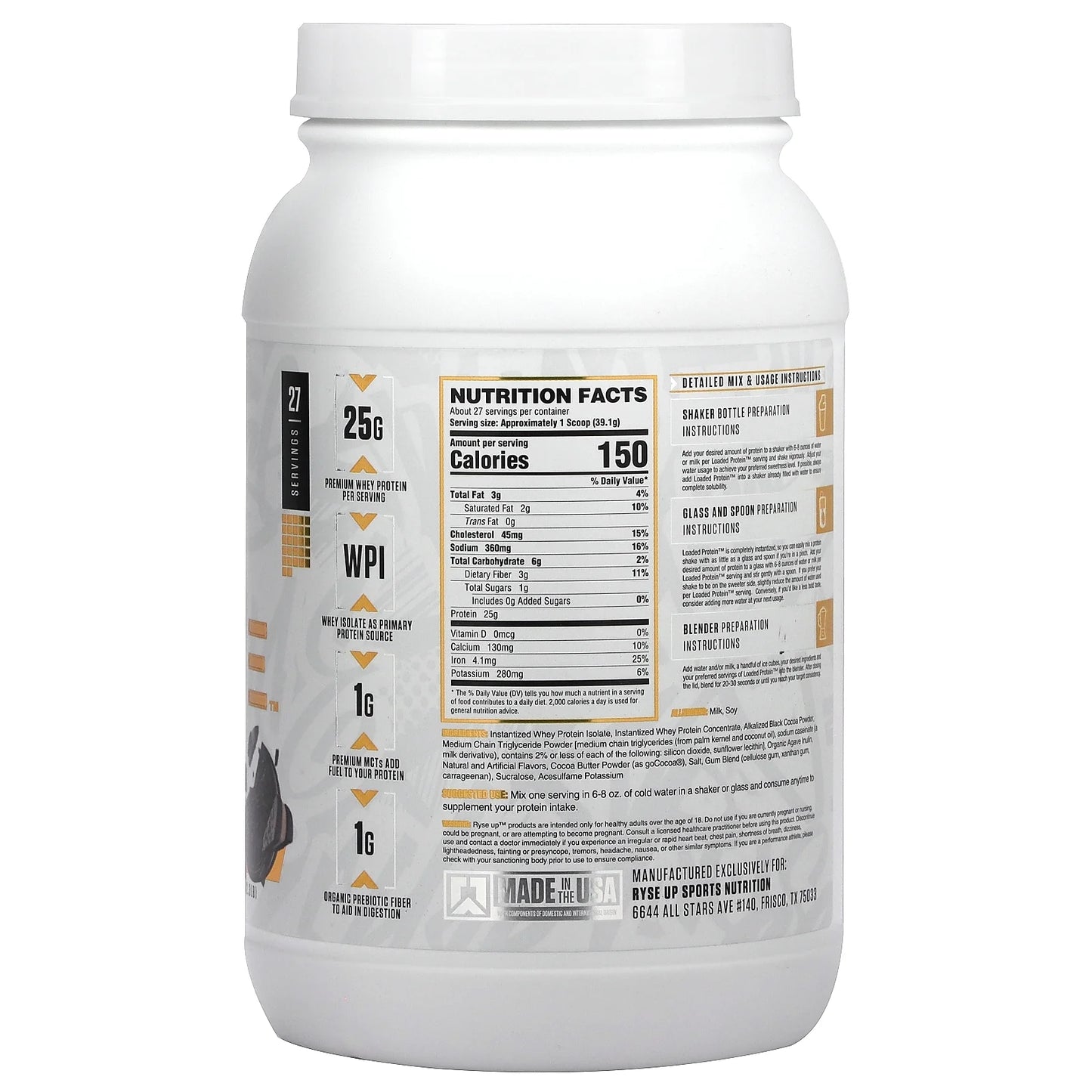 , Loaded Protein, Chocolate Cookie Blast, 2 Pounds
