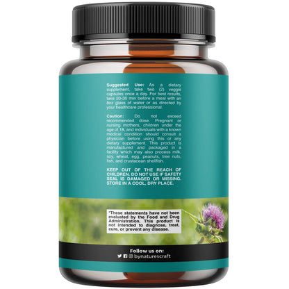Liver Cleanse Detox & Repair, Liver Support Supplement with Milk Thistle, 180 Capsules
