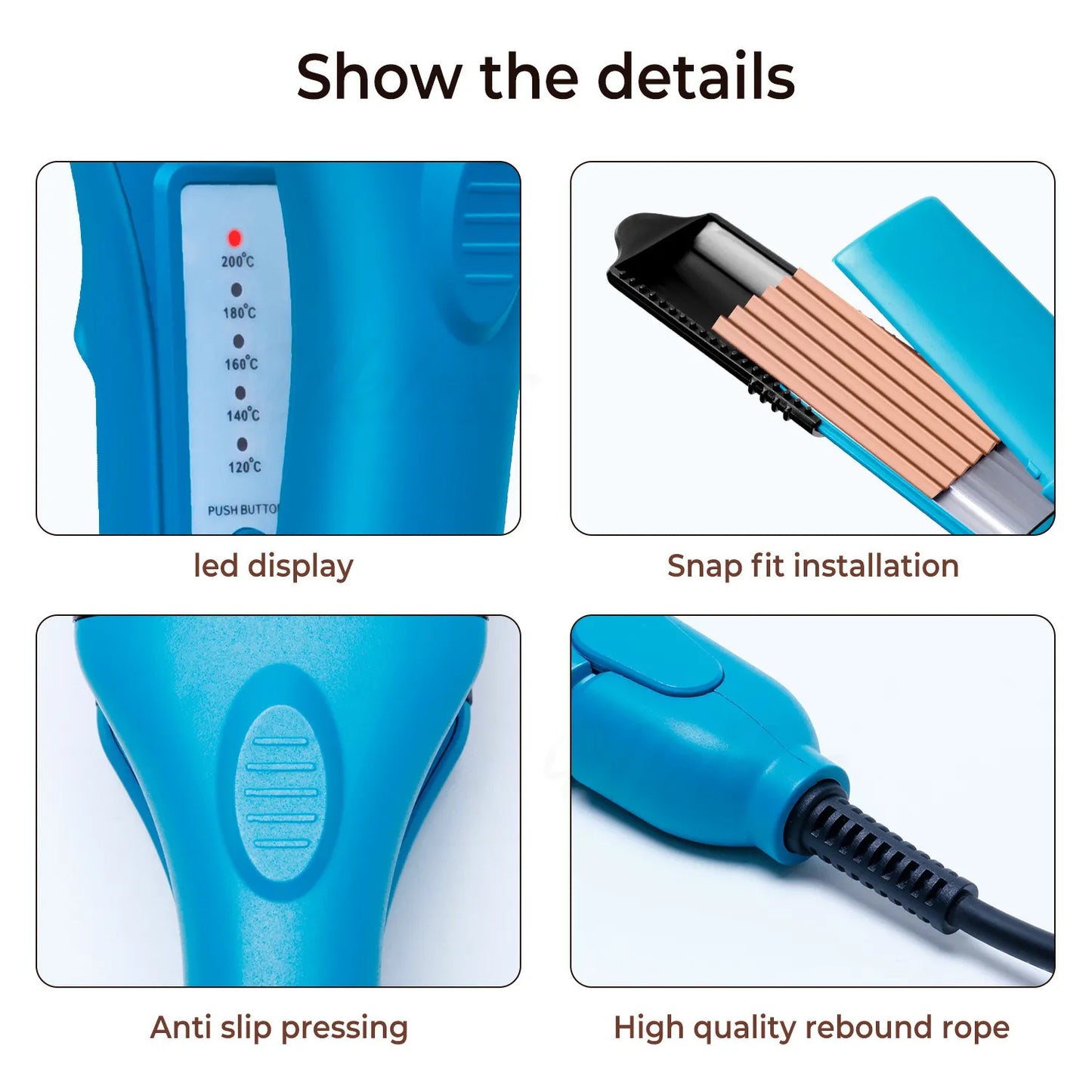 Multifunctional 3D Star Hair Stamper And Straightener