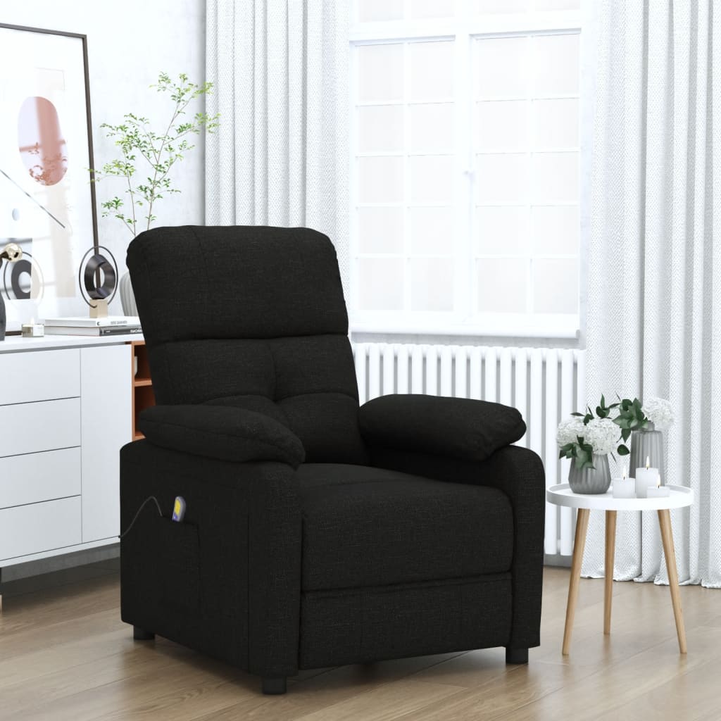 vidaXL Massage Chair Leisure Adjustable Chair for Home Theater Cinema Fabric