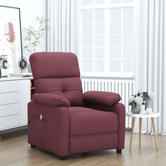 vidaXL Massage Chair Leisure Adjustable Chair for Home Theater Cinema Fabric
