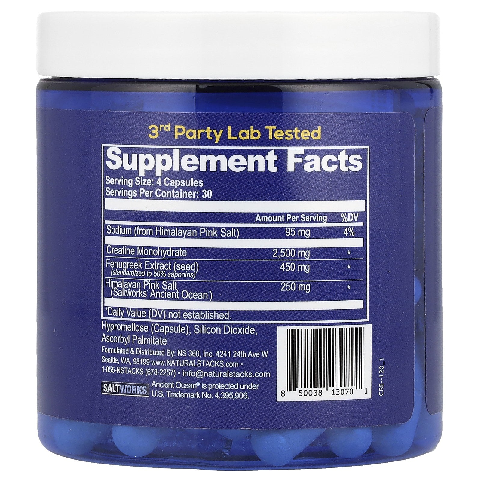 Creatine+, 120 Vegan Capsules