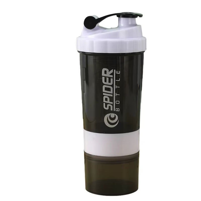 Creative Sports Shaker Cup Fitness Mixing Cup Fashion Trend Large Capacity Water Cup with Mixing Ball Convenient and Practical
