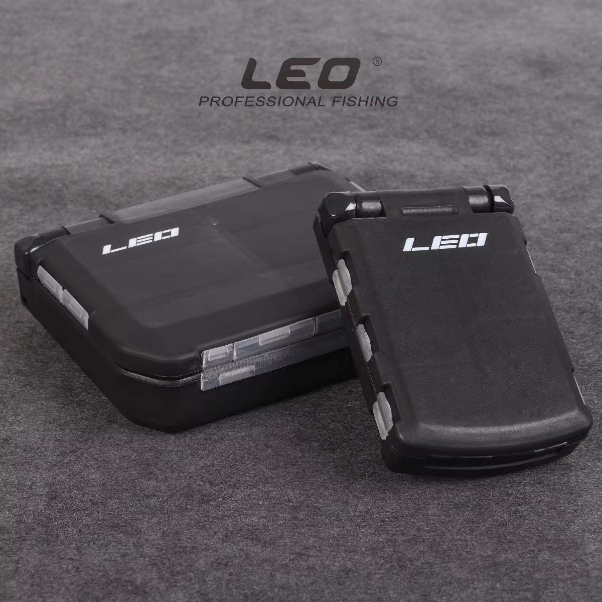 LEO Multi-Compartment Fishing Tackle Box Semi-Automatic Opening Fishing Hook Bite Lead Tool Pin Box Fishing Gear Pesca Fishing
