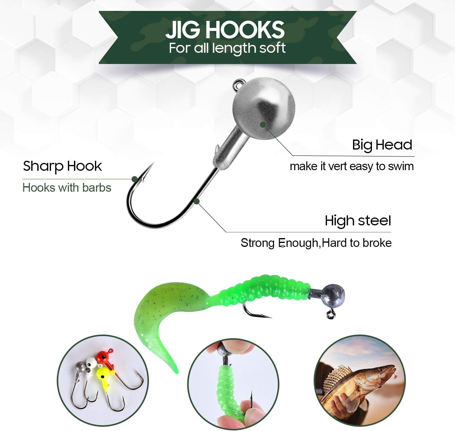 Fishing Accessories Equipment Kit Rig Set Including Sinker Bullet Weights,Fishing Swivels Snap,Sinker Slides,Jig Hook,Fishing Tackle Box for Bass Trout Freshwater Saltwater