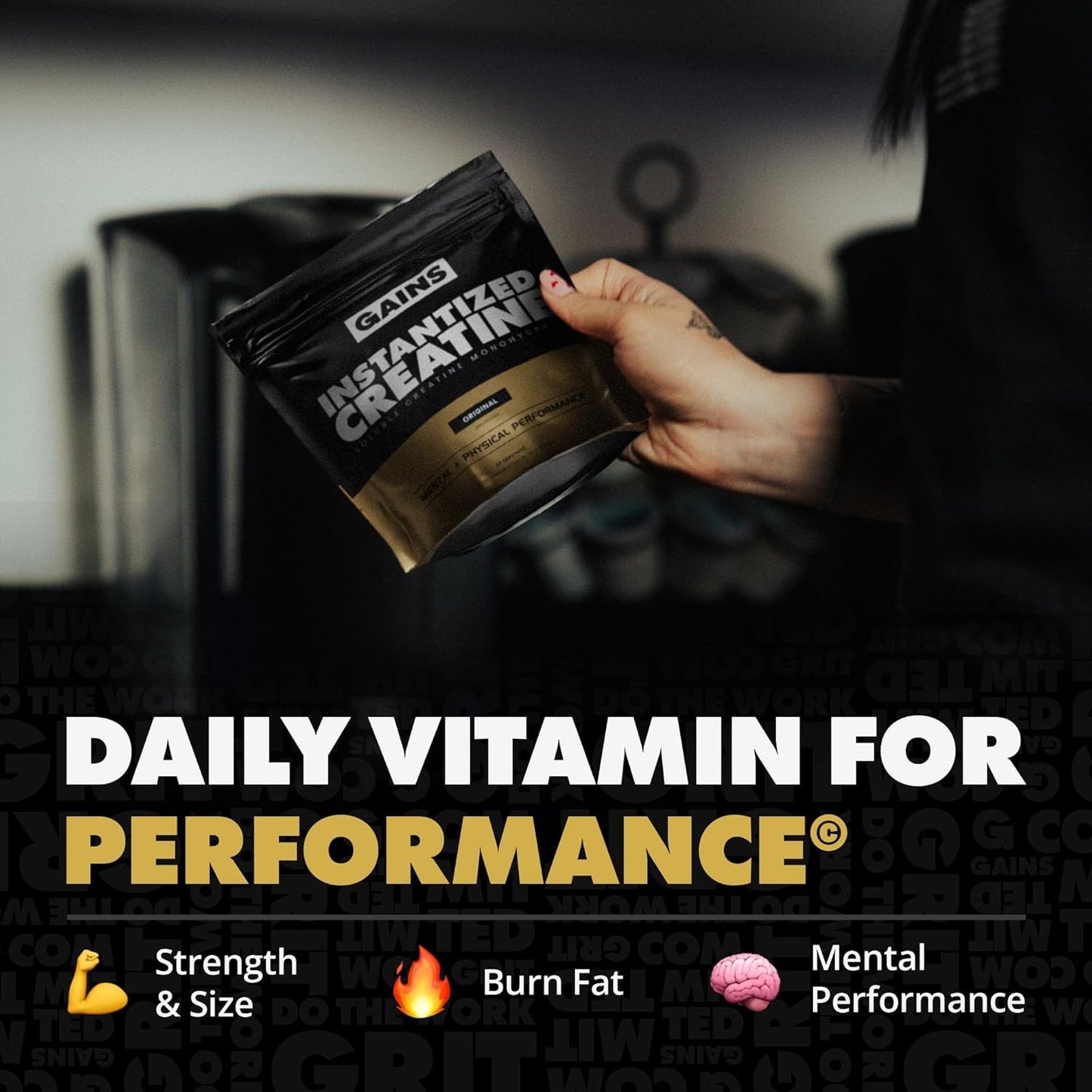 Instantized Creatine Monohydrate for Women and Men, Soluble Creatine Powder, Sup