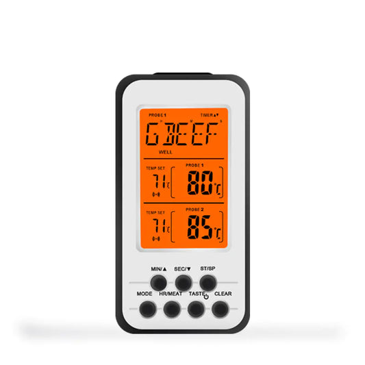 New RF Wireless Dual-Needle BBQ Thermometer