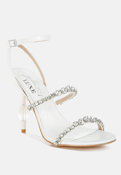 Aragon Diamante Embellished Fantasy Heel Sandals
