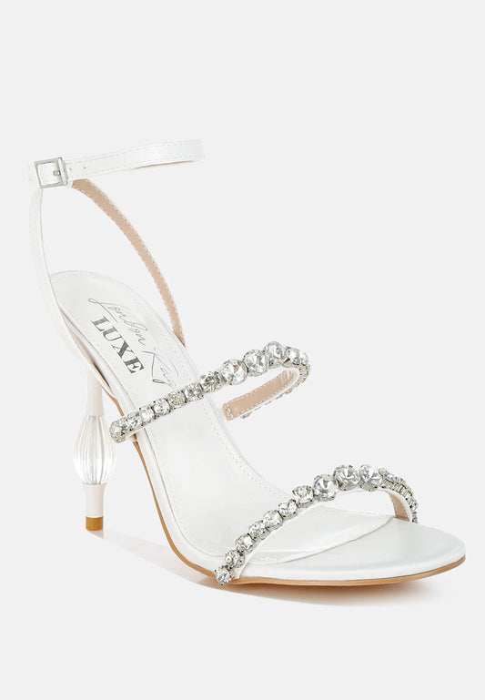 Aragon Diamante Embellished Fantasy Heel Sandals