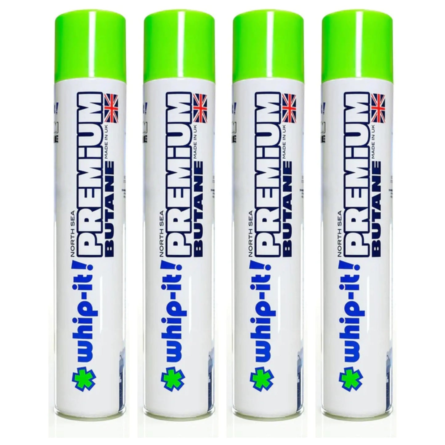 Whip-It! Premium Butane Can 420ml (4 Pack) Virtually Zero Impurities in Supply Syndicate Packaging