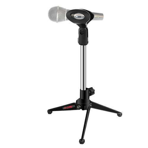 5Core Desktop Mic Stand Tripod Universal Desk Microphone Holder Table Top Stands-0