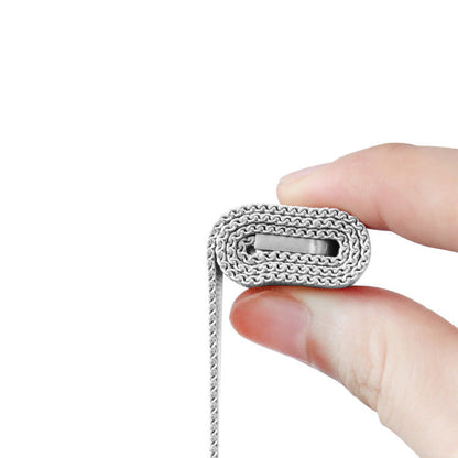 Stainless Steel Link Woven Mesh Infinite Loop Band - The Melbourne in Stainless Steel - Compatible with Apple Watch Size 38mm to 41mm-2