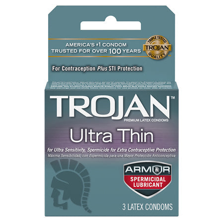 Trojan Ultra Thin Armor (Spermicidal) 3pk-0