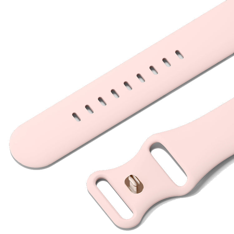 Silicone Sports Band Rose Gold with Gold Pin - The Noosa Small - Compatible with Apple Watch Size 38mm to 41mm-1