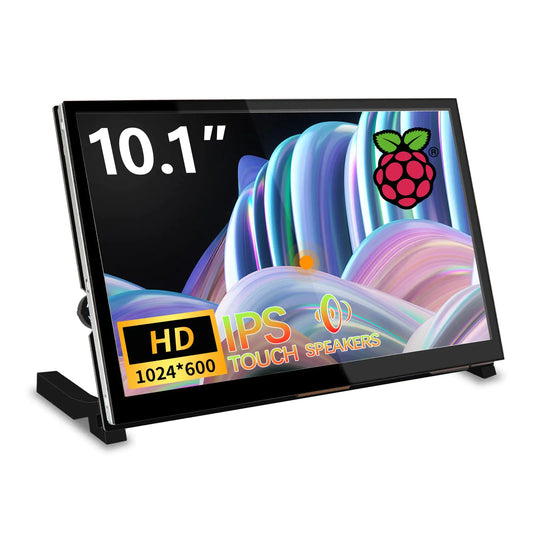 WIMAXIT 10.1" Raspberry Pi Touch Screen Portable Monitor 1024X600 IPS Mini Small HDMI Display for Raspberry Pi 5 4 3 2 Zero B+ Model B Xbox PS4 iOS Windows 7/8/10 No Driver Required