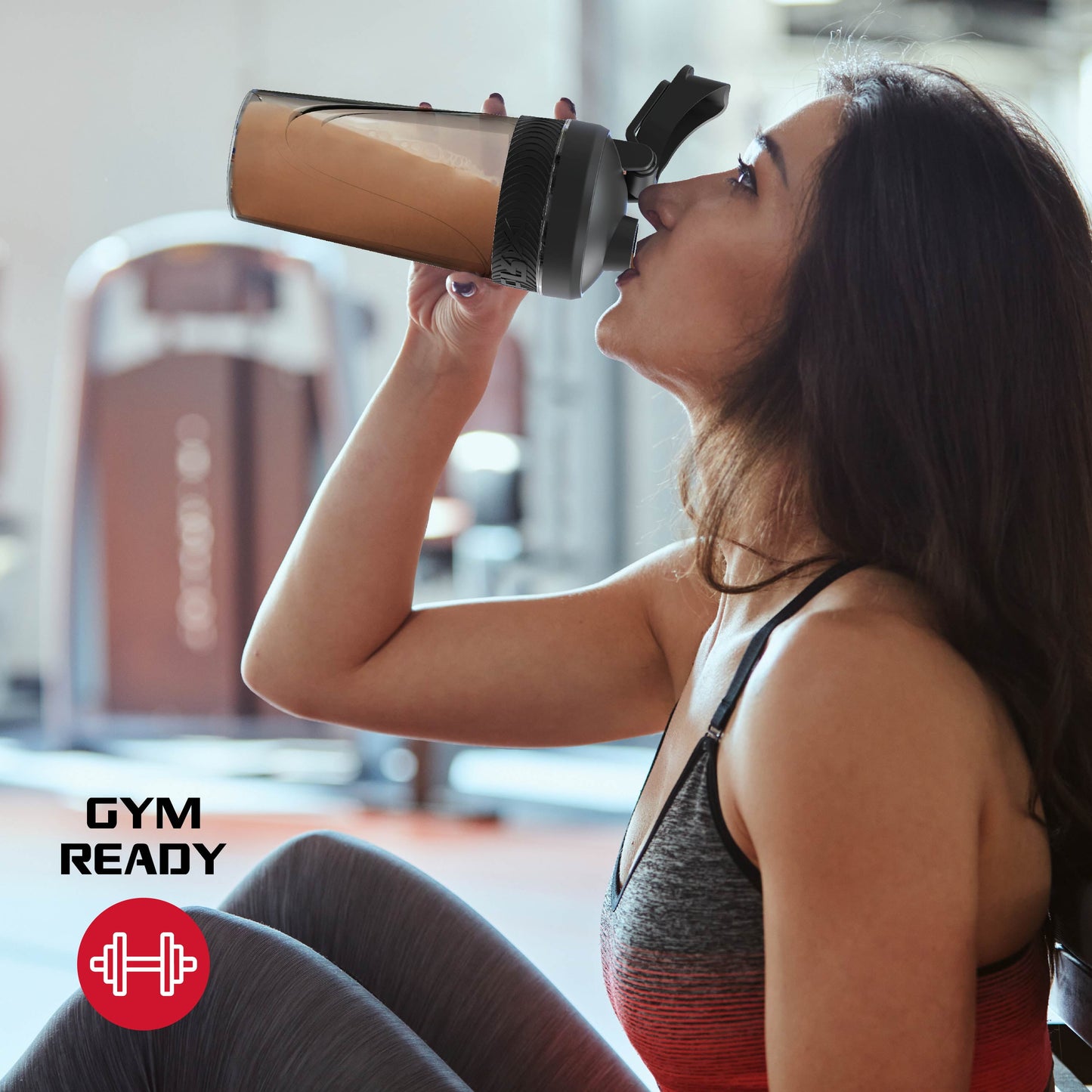Sport Shaker Bottle, Portable Protein Shaker Bottle Cup, 28Oz.