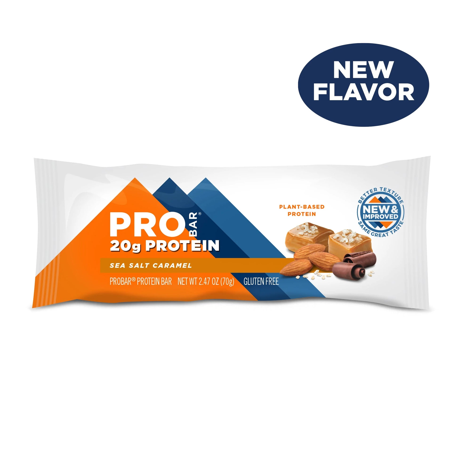 - PROTEIN Bar, Sea Salt Caramel, 20G Plant-Based Protein, 12 Count
