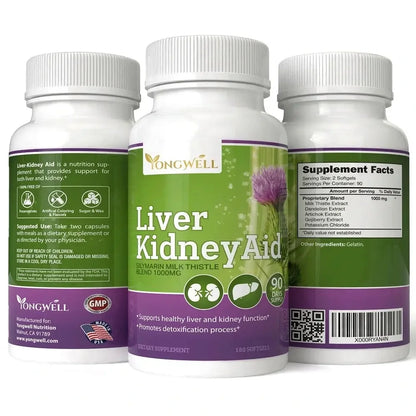 Liver Kidney Aid, Liver and Kidney Health Support (180 Softgels)