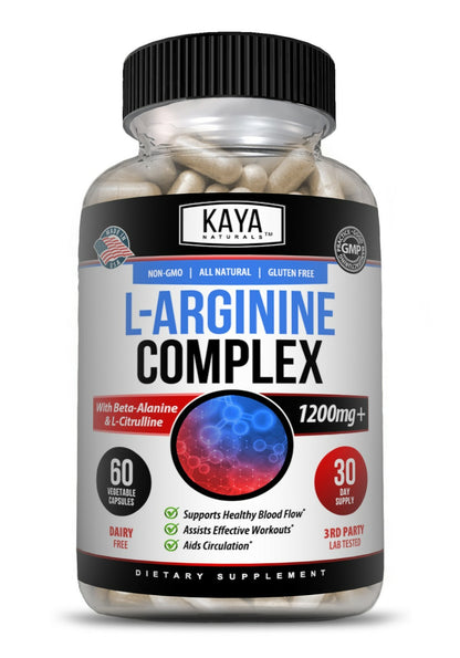 L-Arginine 60Ct, NO3, Nitric Oxide, Testosterone Booster, Libido, ED Support