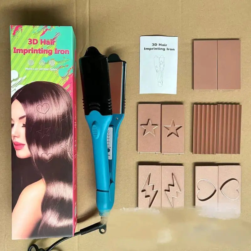 Multifunctional 3D Star Hair Stamper And Straightener
