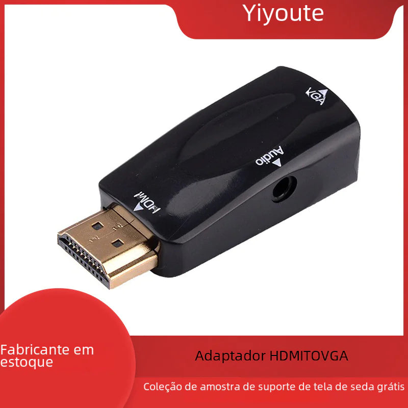 HDMI to VGA Adapter with Audio for Projectors 1080p