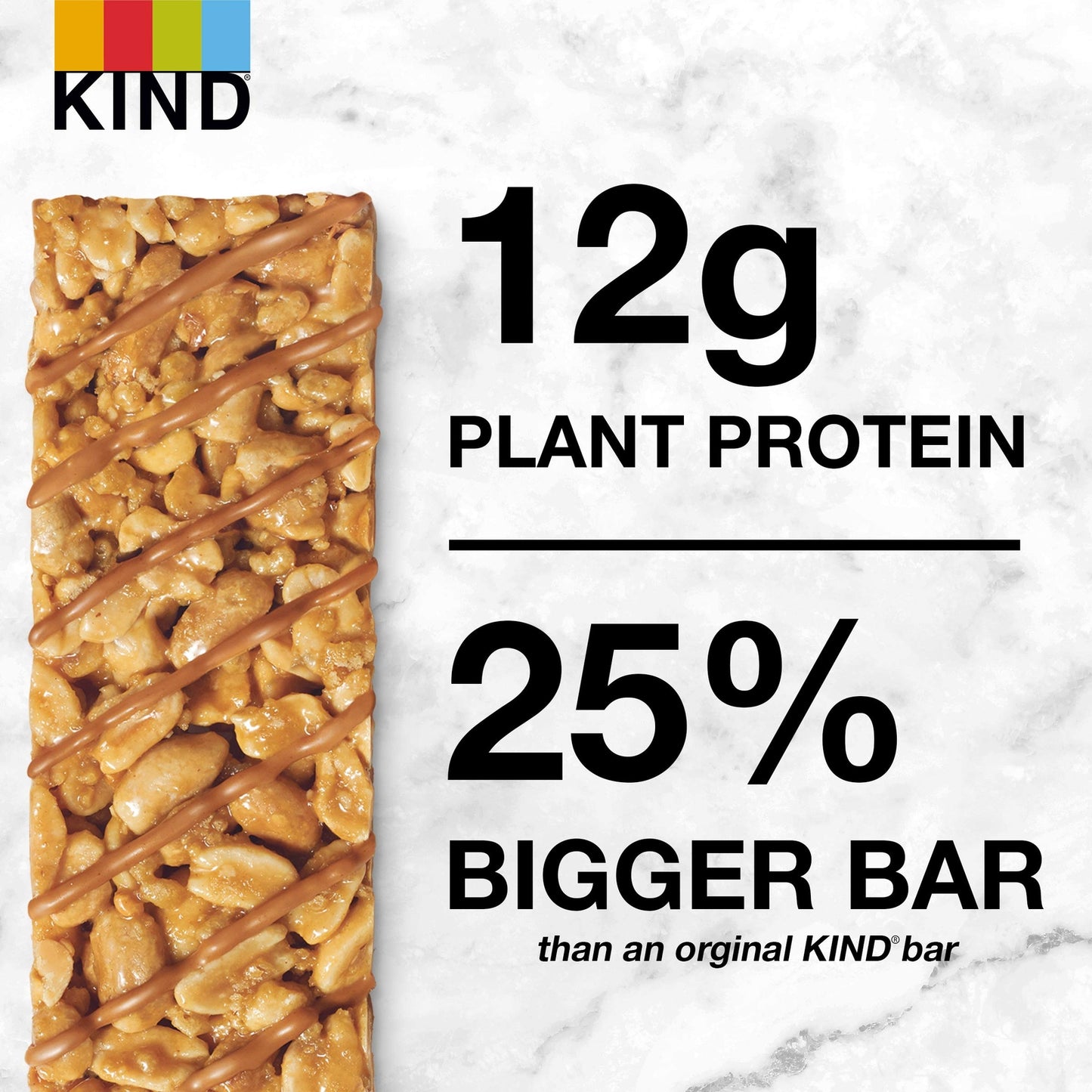 KIND Protein Bars Crunchy Peanut Butter 12 Count Gluten Free Plant Protein
