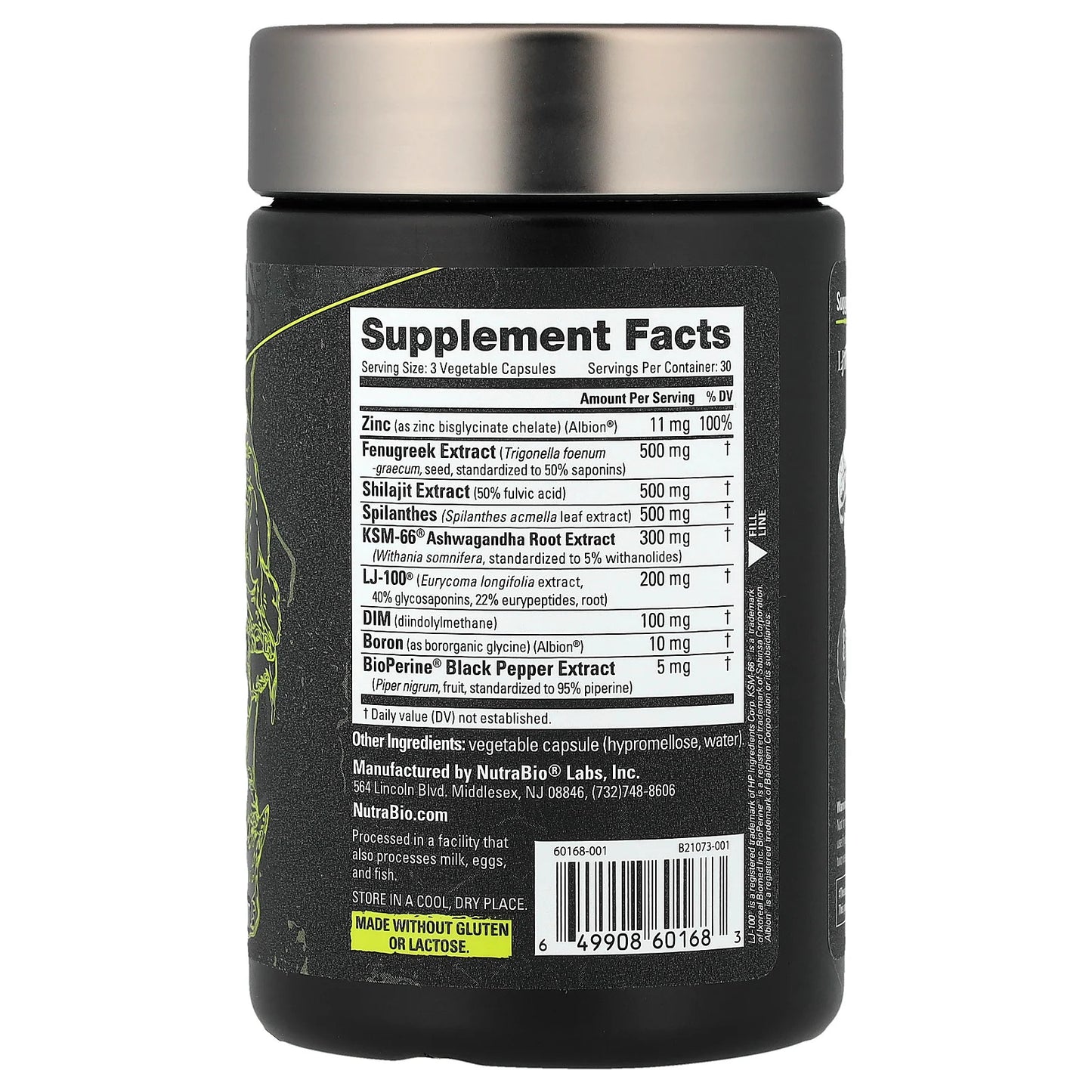 Test, Testosterone Booster, 90 Capsules