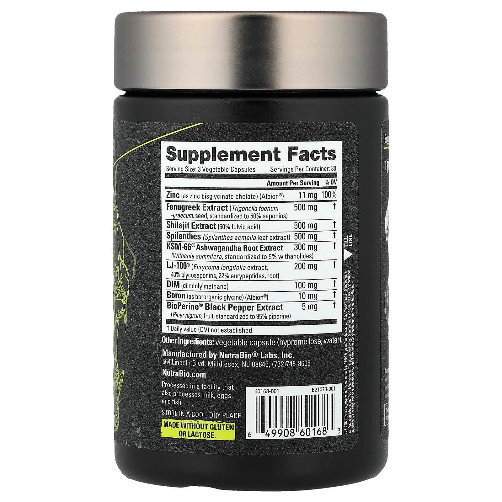 Test, Testosterone Booster, 90 Capsules
