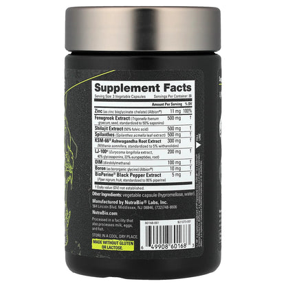 Test, Testosterone Booster, 90 Capsules