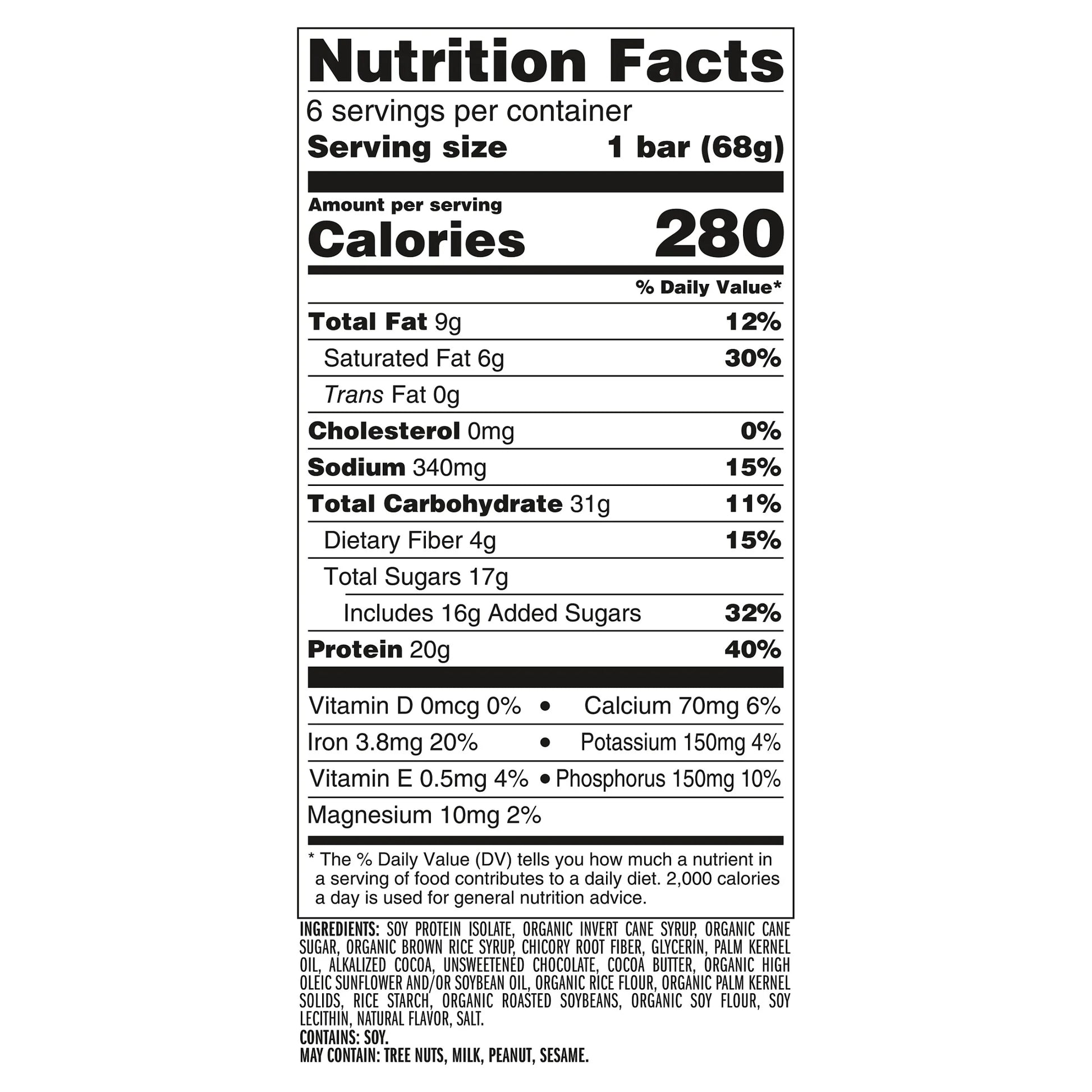 CLIF  Protein Bars Oreo-Flavored, Plant Protein, Gluten Free Bar, 6Ct