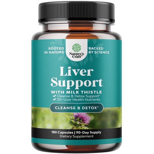 Liver Cleanse Detox & Repair, Liver Support Supplement with Milk Thistle, 180 Capsules